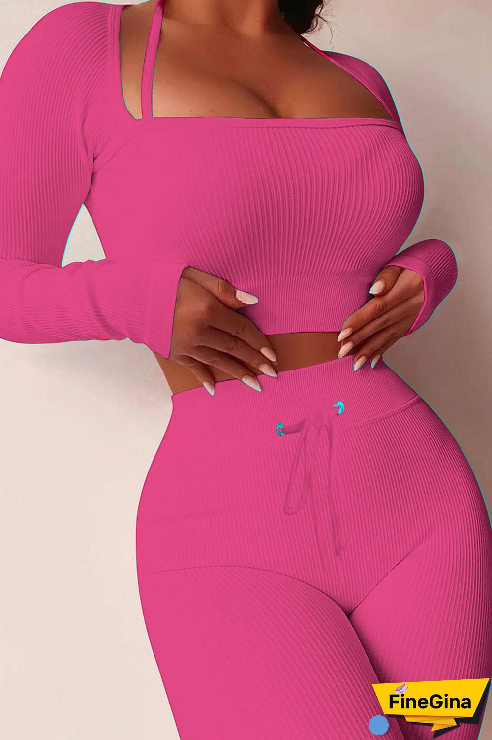 Yellow Casual Street Solid Patchwork Square Collar Long Sleeve Two Pieces