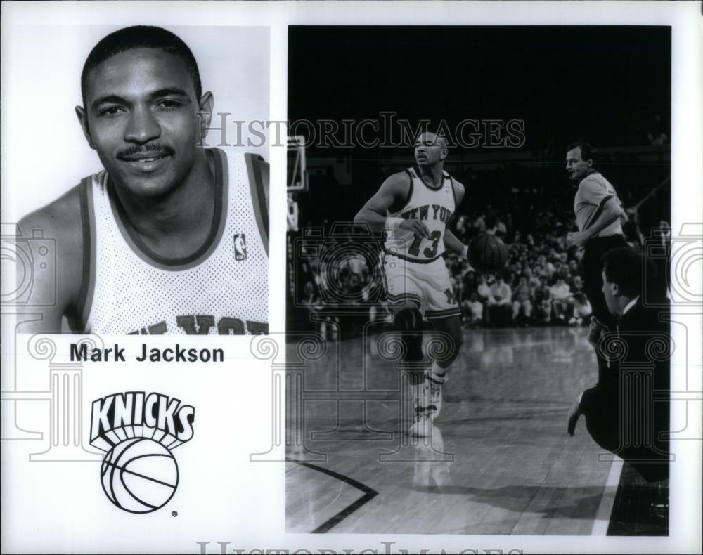 Press Photo Poster painting Mark Jackson Basketball Player New York Knicks