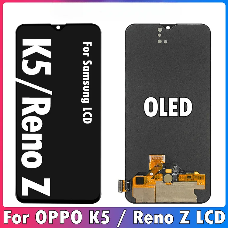 6.4" OLED For OPPO K5 LCD For OPPO Reno Z LCD Display Screen Touch Digitizer For Realme XT Realme X2 Display Repair
