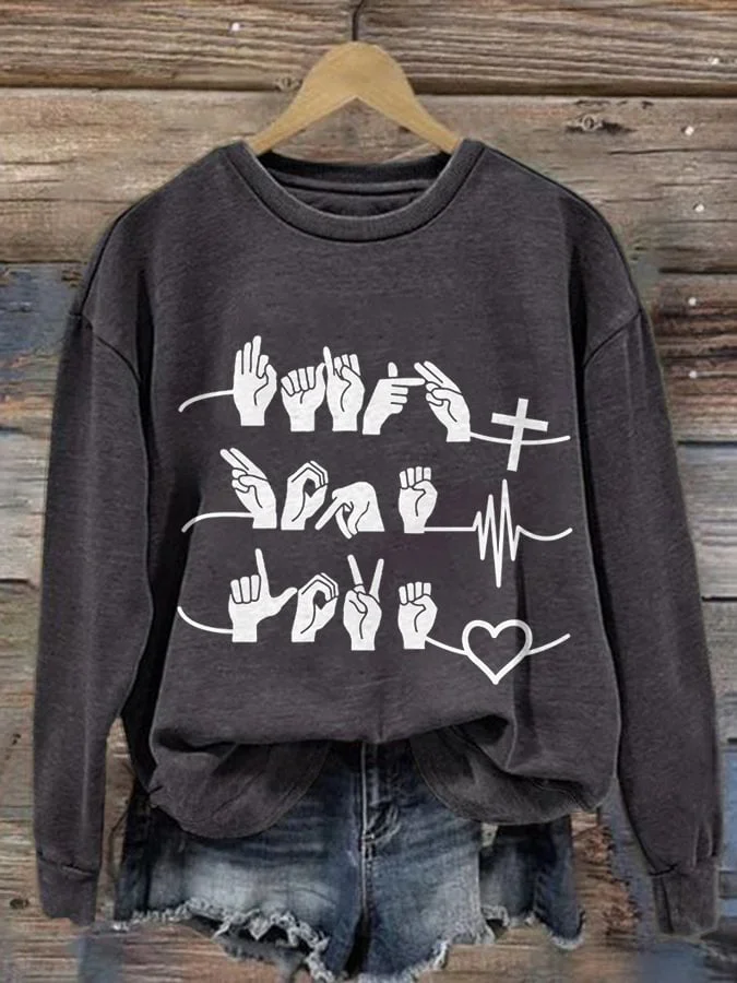 Women's Faith Print Sweatshirt
