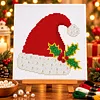 Christmas Pearl Cross Stitch Kit &ndash; 11CT Stamped Full Stitch DIY Embroidery tapestrymarket