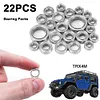 22 Pcs Steel Sealed Bearing Kit for TRX4-M Bronco Defender 1/18 RC Crawler