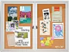 [US Local Warehouse] Enclosed Bulletin Board with Locking Door Outdoor Bulletin Board Aluminum Frame Wall Display Case Weatherproof for  Office Commercial Hospital Etc