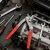 Fastener Clip Removal Pliers with Spring-Loaded Lever Auto Fastener Clip Removal Tool 17-4 Stainless Steel for Rivets Stubborn Clips Dashboard Door Panel