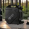 Camping Water Jug with Faucet Portable Water Bucket for Car Camping (Black)