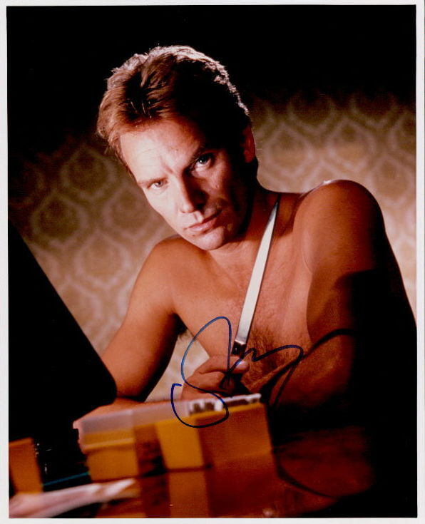 Sting signed 8x10 Photo Poster painting in-person