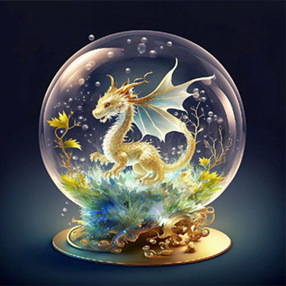 pre-sale)Fantasy Cartoon Pterosaur Crystal Ball 30*30cm(canvas) full round  drill diamond painting