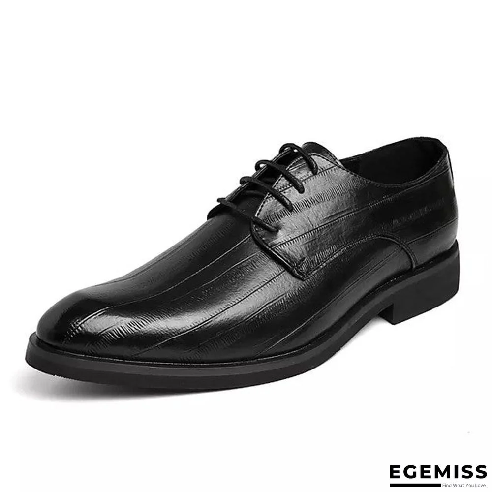 Men's Fall Casual Daily Oxfords PU Non-slipping Black / Brown | EGEMISS