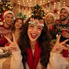 DIY Diamond Painting Christmas Glasses Frame No Lens(Christmas snowman)