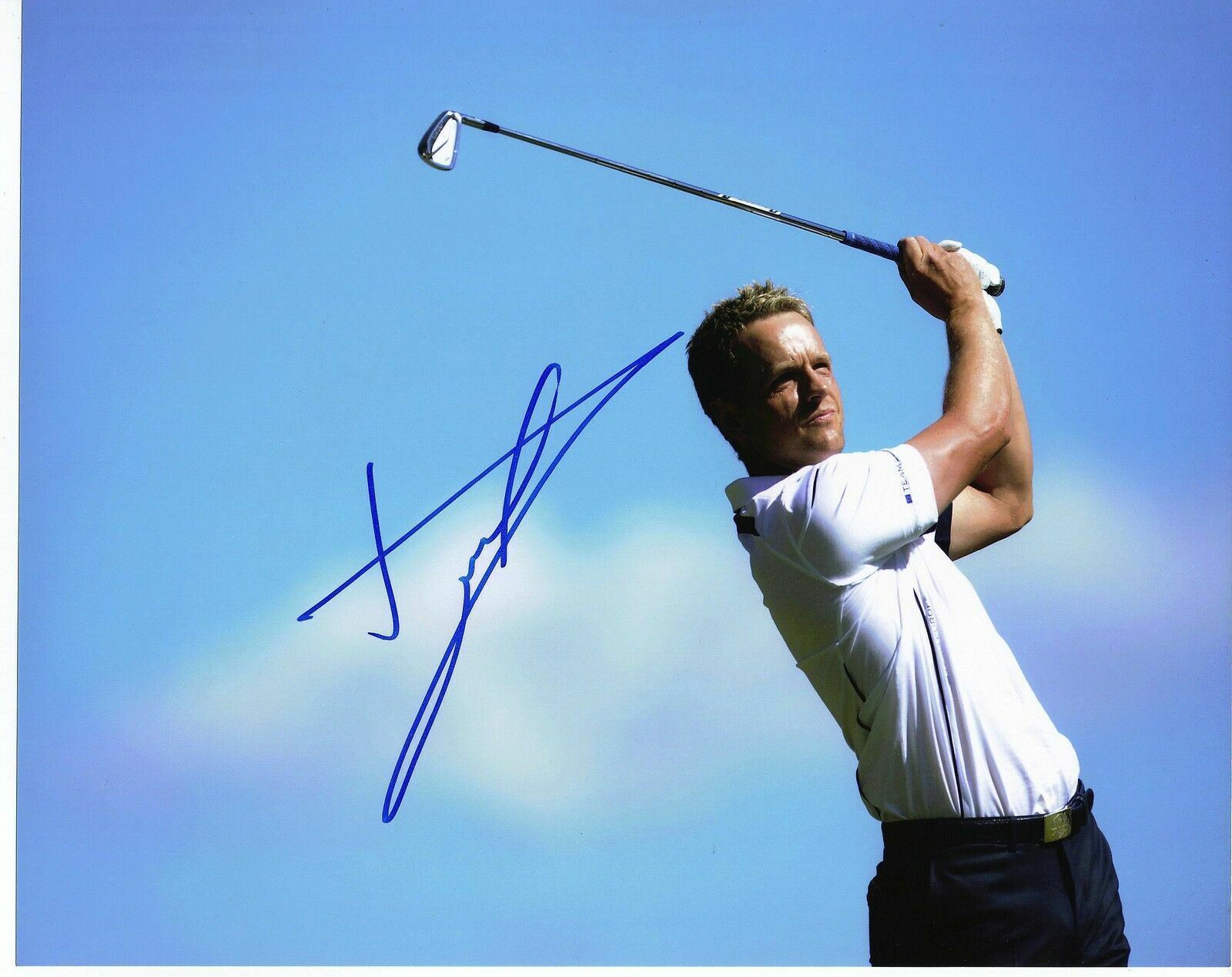 Luke Donald Genuine Hand Signed 10x8 Photo Poster painting Ryder Cup 2012 (3014)