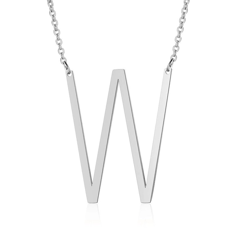 Stainless Steel Fashion Polishing Letter Necklace