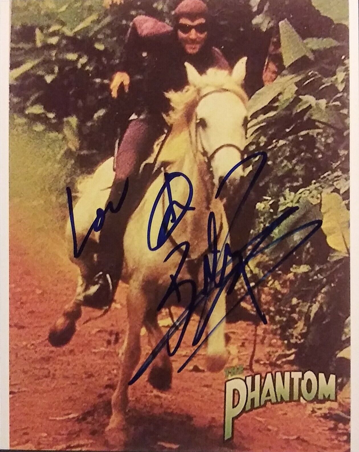 Billy Zane - The Phantom - signed 8x10