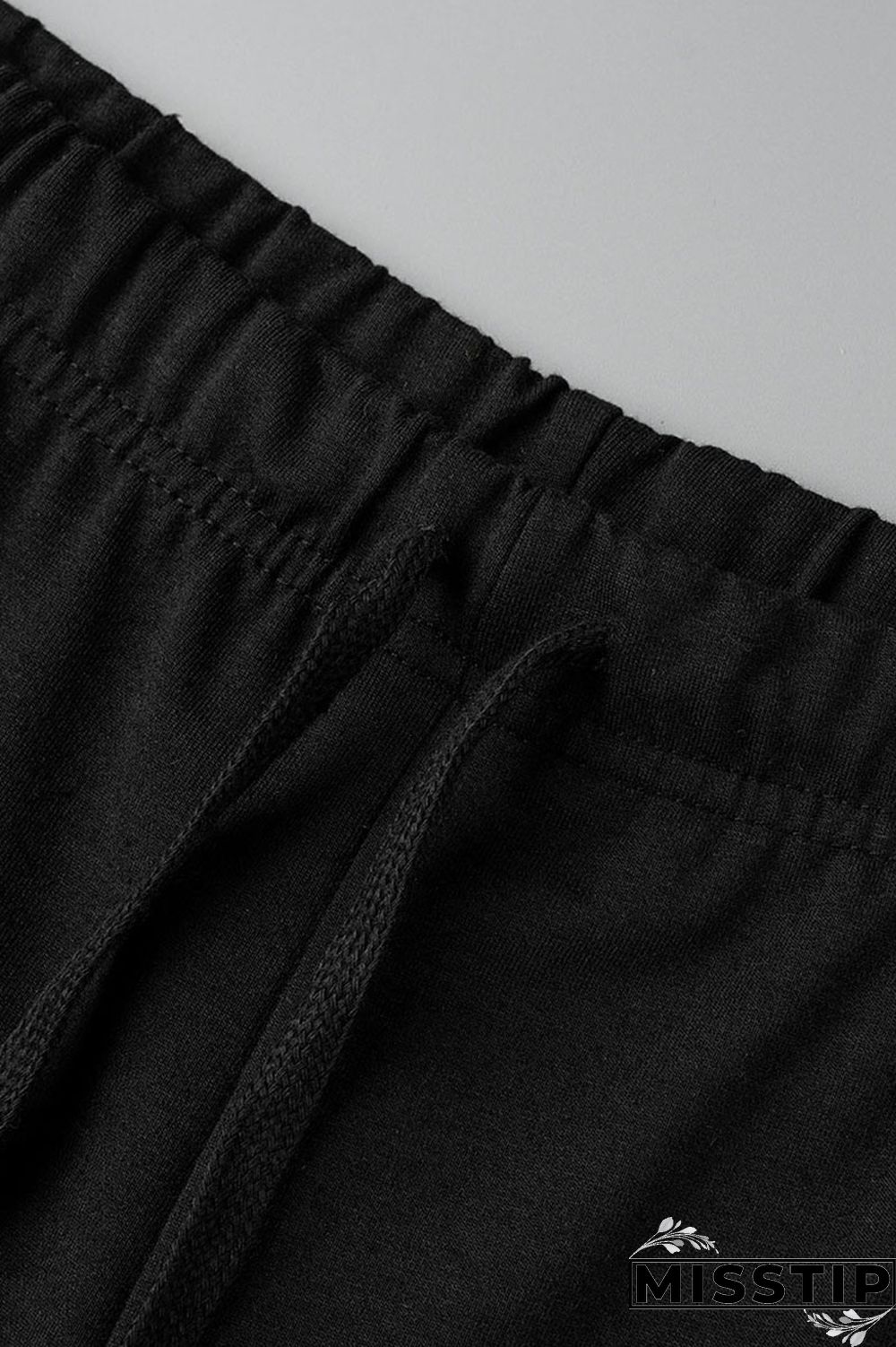 Grey Casual Street Solid Hollowed Out Patchwork High Waist Speaker Solid Color Bottoms
