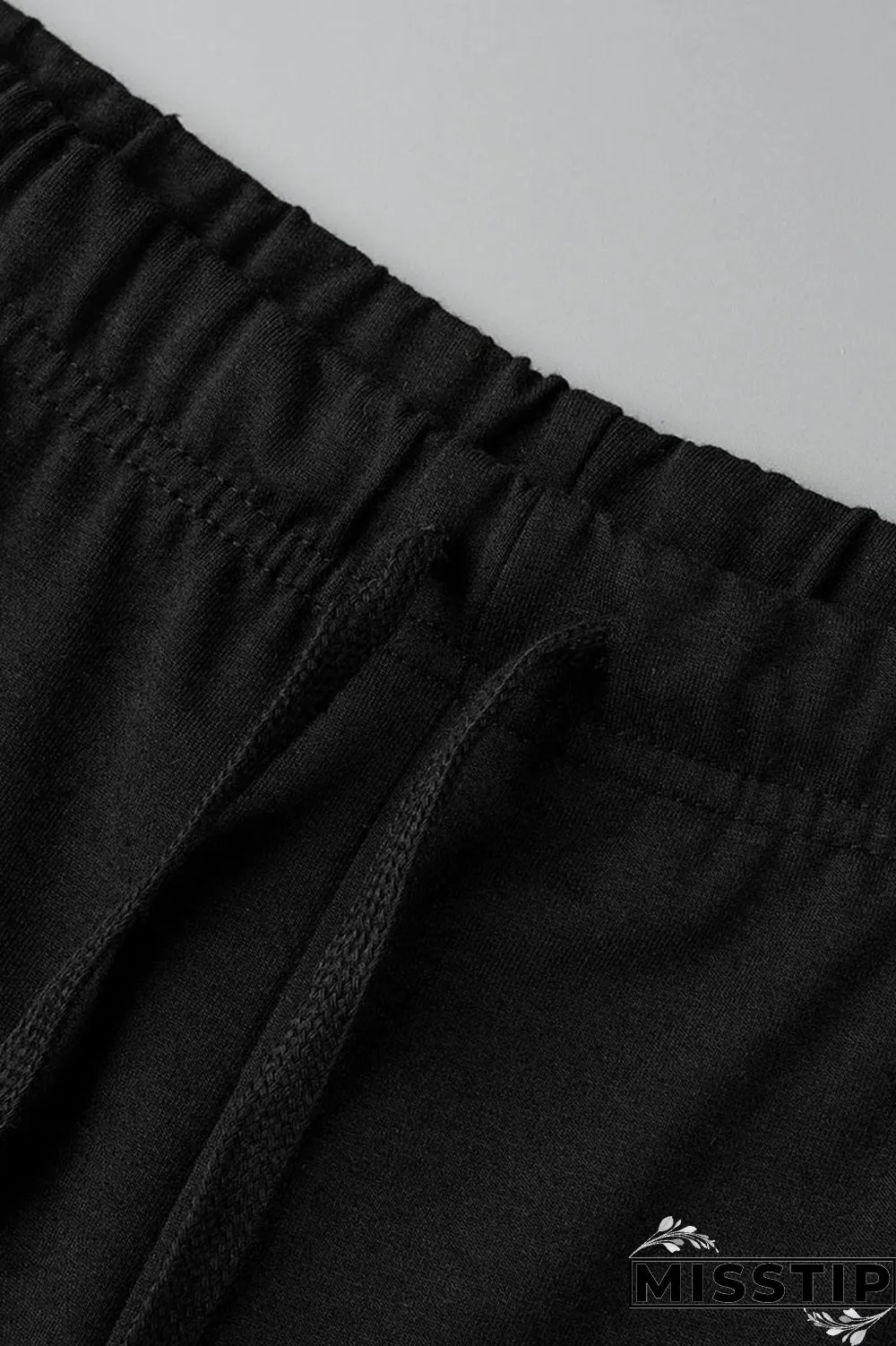 Grey Casual Street Solid Hollowed Out Patchwork High Waist Speaker Solid Color Bottoms