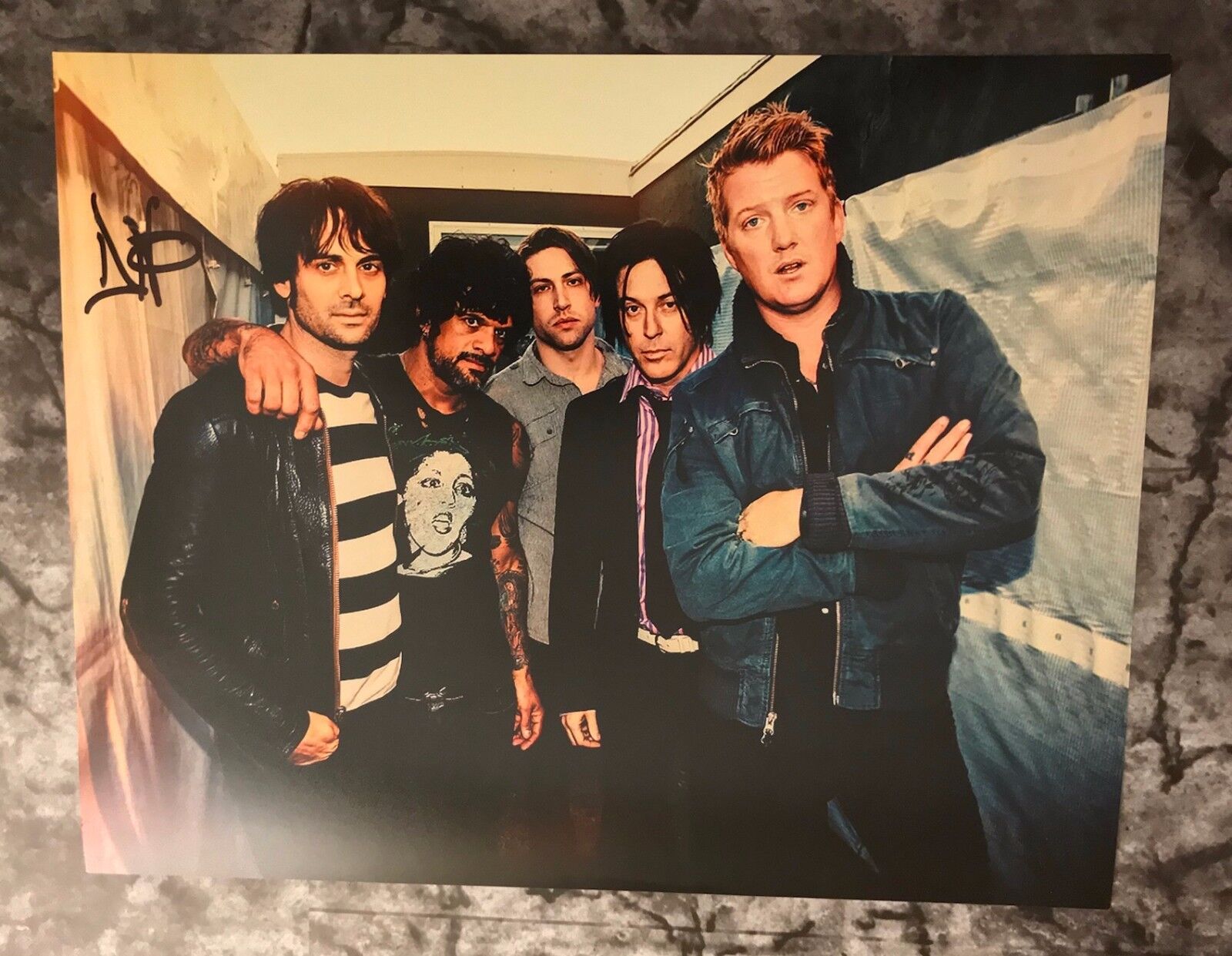 GFA Queens of the Stone Age * DEAN FERTITA * Signed 11x14 Photo Poster painting COA