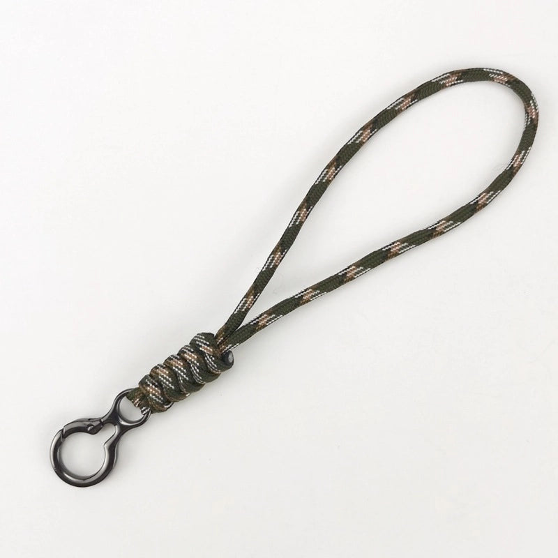 Key Chain 8-character Buckle Hand-woven Umbrella Rope Wrist Lanyard Racket Buckle Anti-loss Rope Car Household Tools Anti-loss