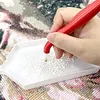 uk.everydayedeals Diamond Painting Drill Pen with 5 Tip Nibs(13x1.9cm)for DIY Craft Comfort Grip and Faster Drilling