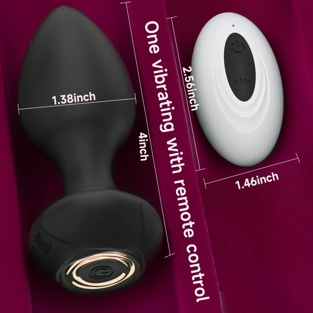 Jack - Vibrating Anal Butt Plug Vibrators Wireless Remote Controller Anal Plug Male Prostate Massage