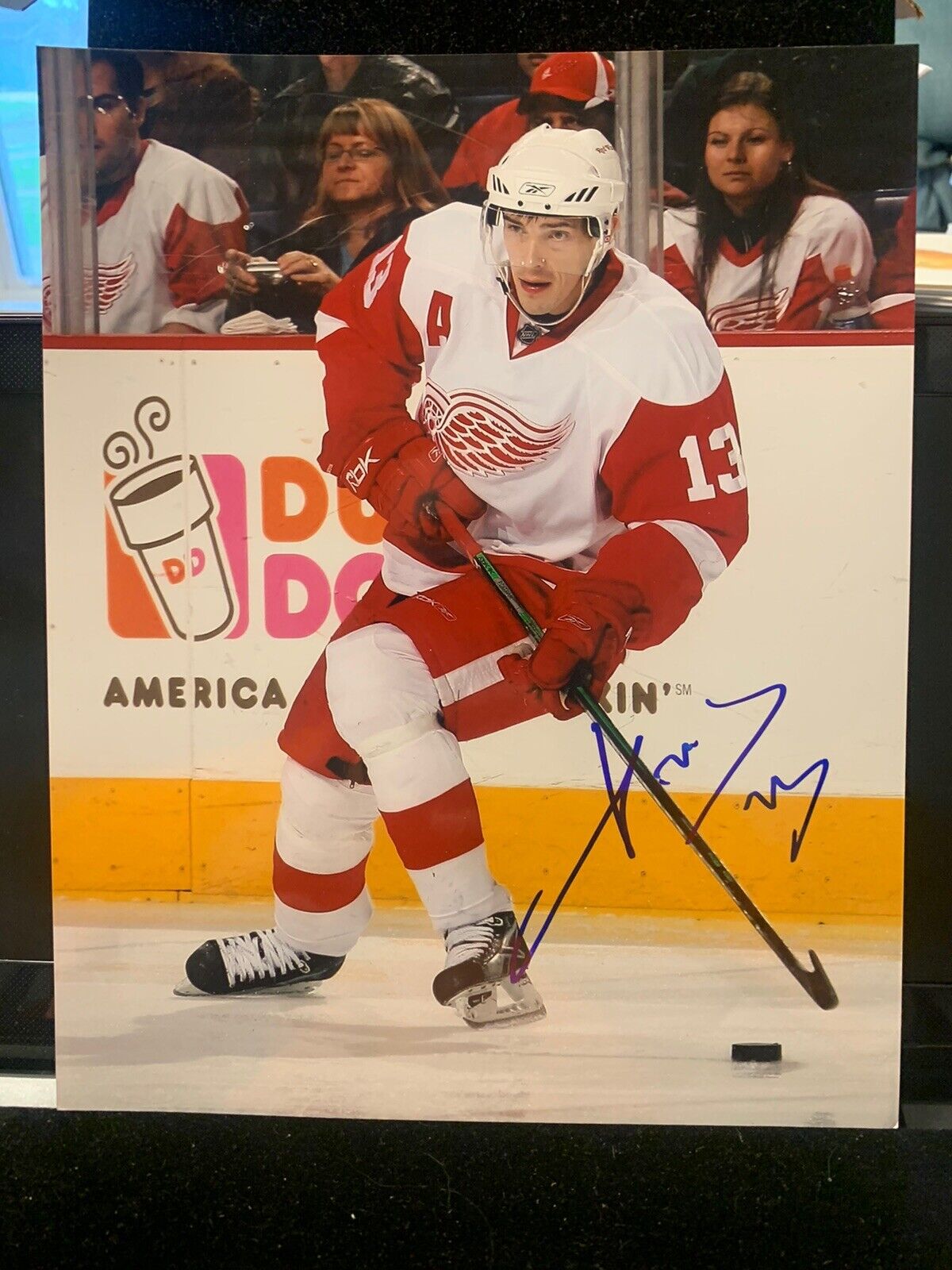 PAVEL DATSYUK Signed Detroit Red Wings 8x10 Photo Poster painting Beckett COA