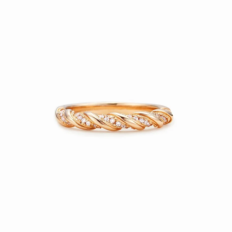 SISTERS FOR ETERNITY INFINITY TWISTED GOLD RING