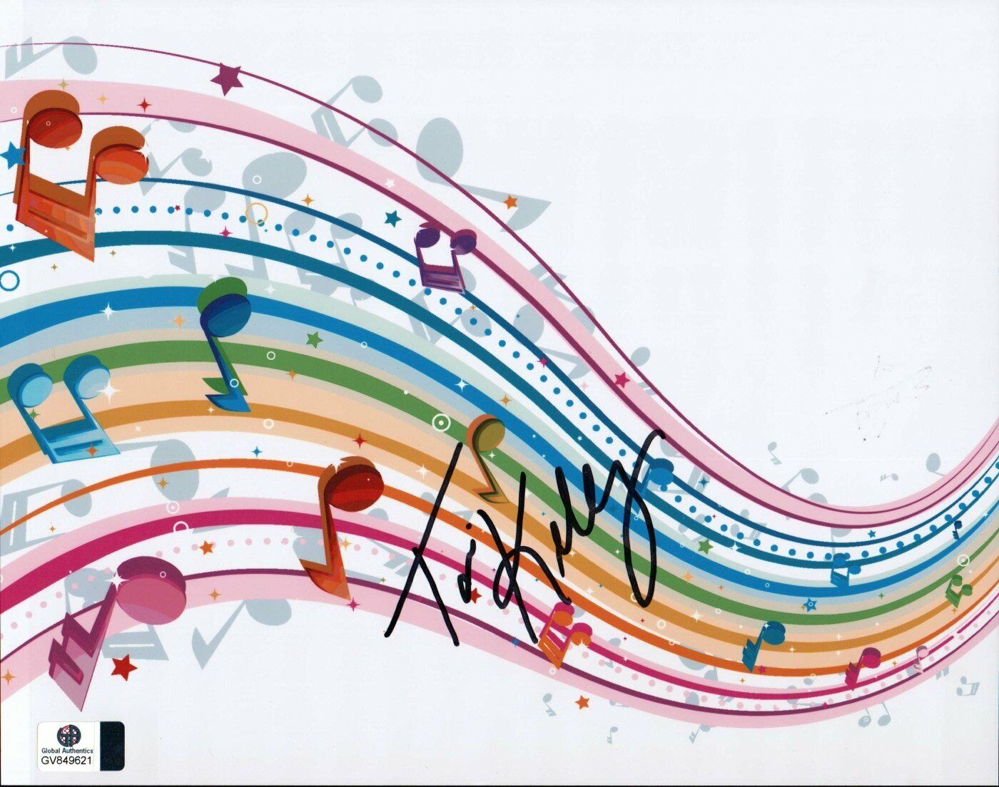 Tori Kelly Autographed 8X10 Photo Poster painting Colorful Musical Notes GV849621