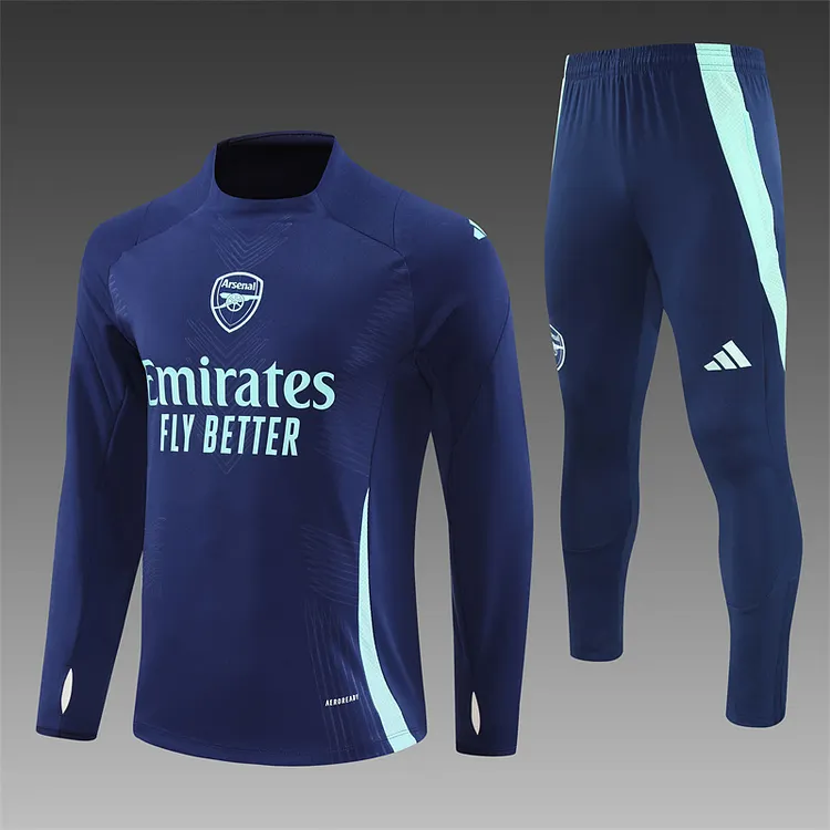 2024-25 Arsenal Royal Blue Half-Dress Training Jersey
