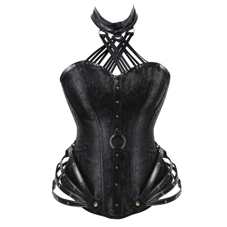 Gothic Halter Tube Top Corset