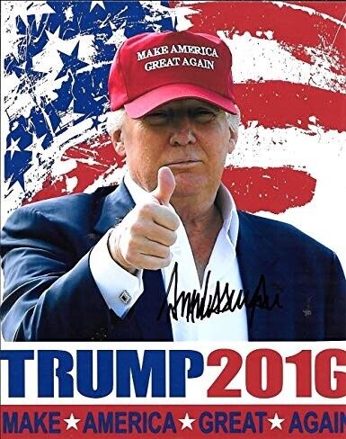 Donald Trump 8x10 REPRINT Signed Photo Poster painting Autographed REPRINT