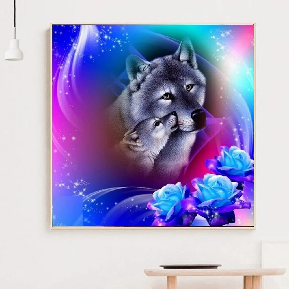 Diamond Painting - Full Round Drill - Wolf(30*30cm)