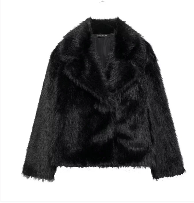 Nigikala Nigikala Women's INS Explosion Artificial Fur Effect Coat