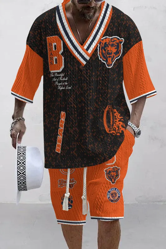 Chicago BearsLimited Edition Top And Shorts Two-Piece Suits