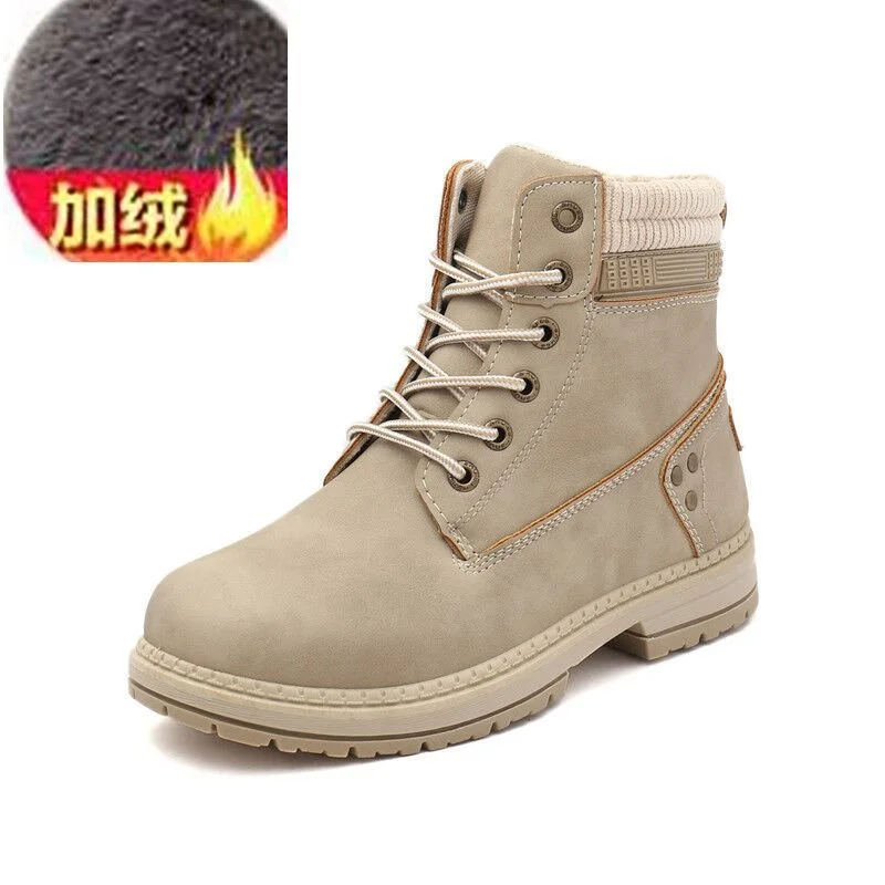 2020 Winter Shoes Woman Warm Snow Boots Women Ladies Ankle Boots Outdoor Thick Bottom Tooling Boots Pink Booties M846
