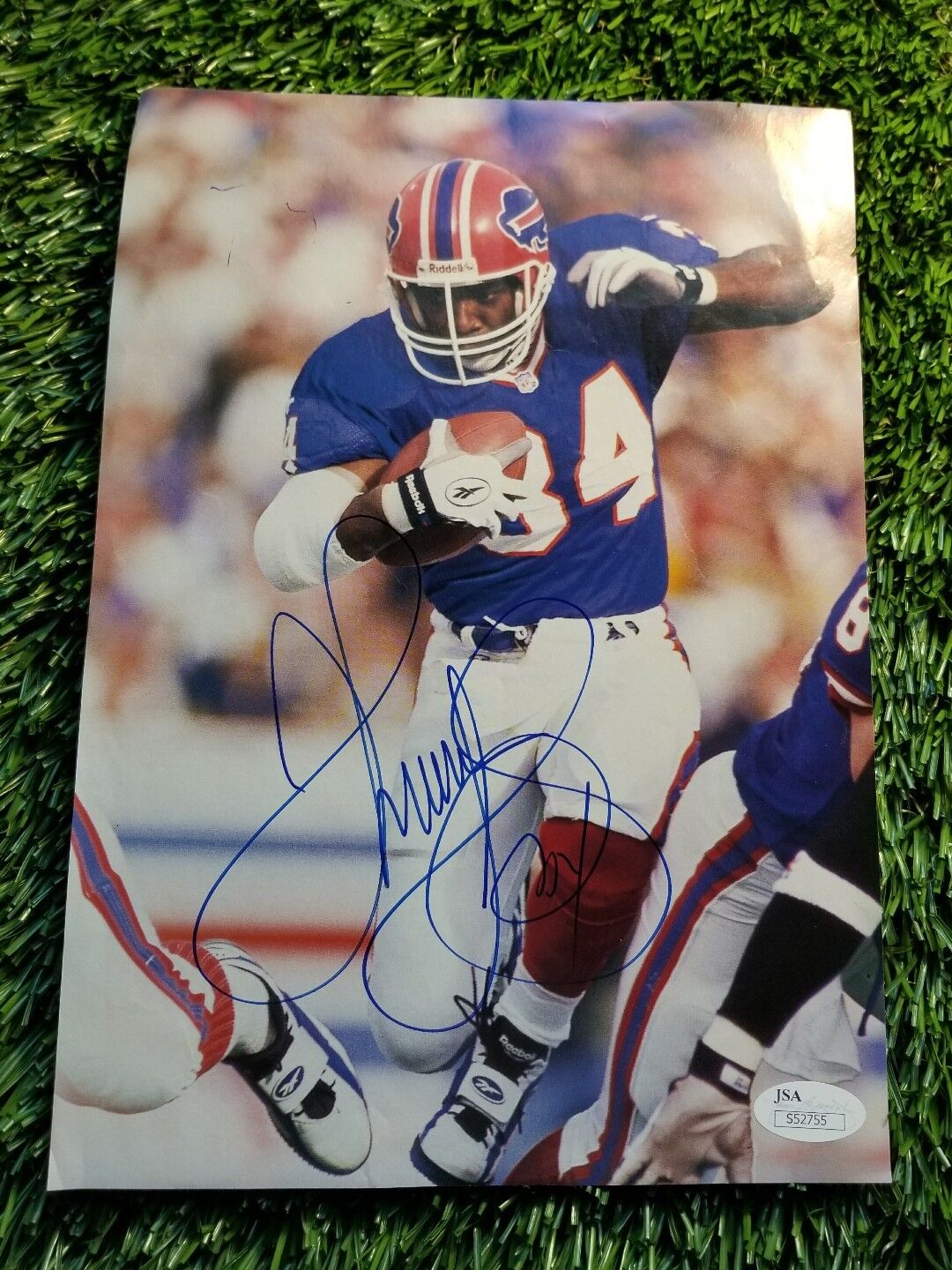 THURMAN THOMAS SIGNED COLOR MAGAZINE Photo Poster painting JSA/COA S52755 BILLS HOF