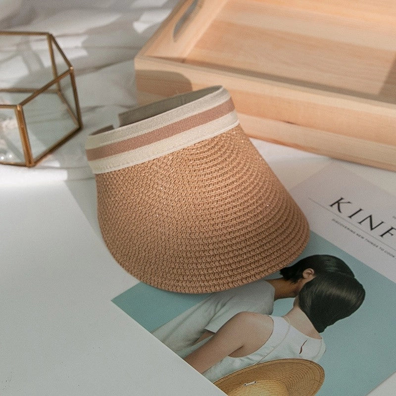 Women’s Minimalist Solid Color Flat Eaves Sun Hat