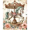 Diamond Painting-DIY Full Round Drill Carousel(40*50CM)