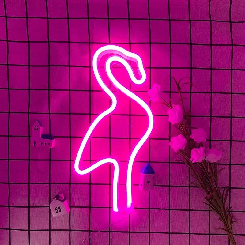 

LED Neon Christmas Decoration Modeling Flamingo Room Light, 501 Original