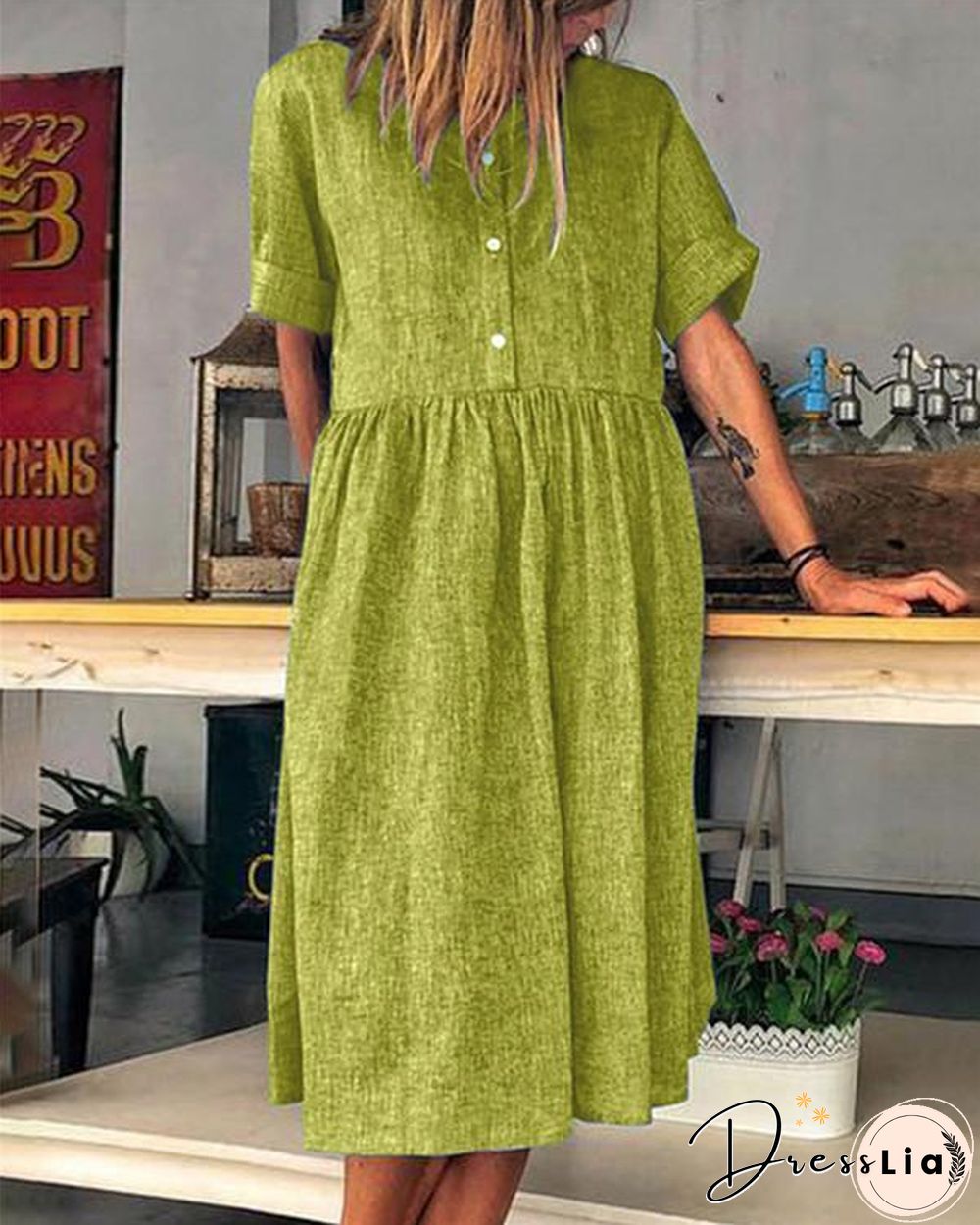 Solid Casual Daily Fashion Mini Dresses