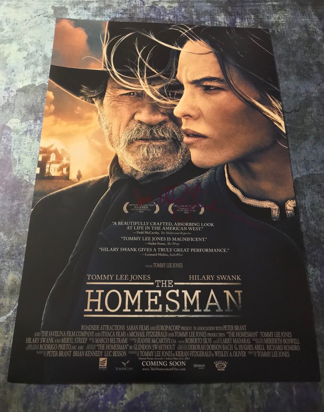 GFA Homesman * HILARY SWANK * Signed Autographed 12x18 Photo Poster painting AD2 COA