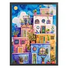 Colorful Cabin-11CT Stamped Cross Stitch 45*60cm/17.72*23.62in(Big Size)