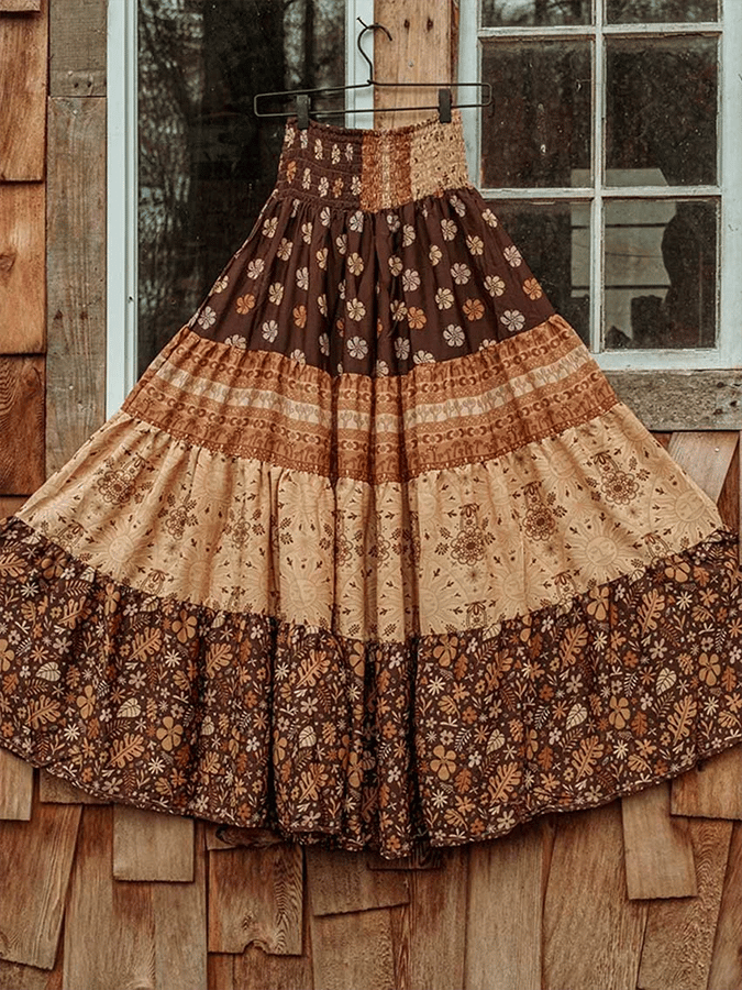 Women's Boho Cotton Skirt