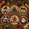 6pcs DIY Pearl Diamond Painting Christmas Tree Hanging Ornaments