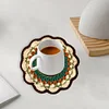 (US Only)Crochet Mandala Coaster Handmade DIY Material Package with Crochet Hook(2)
