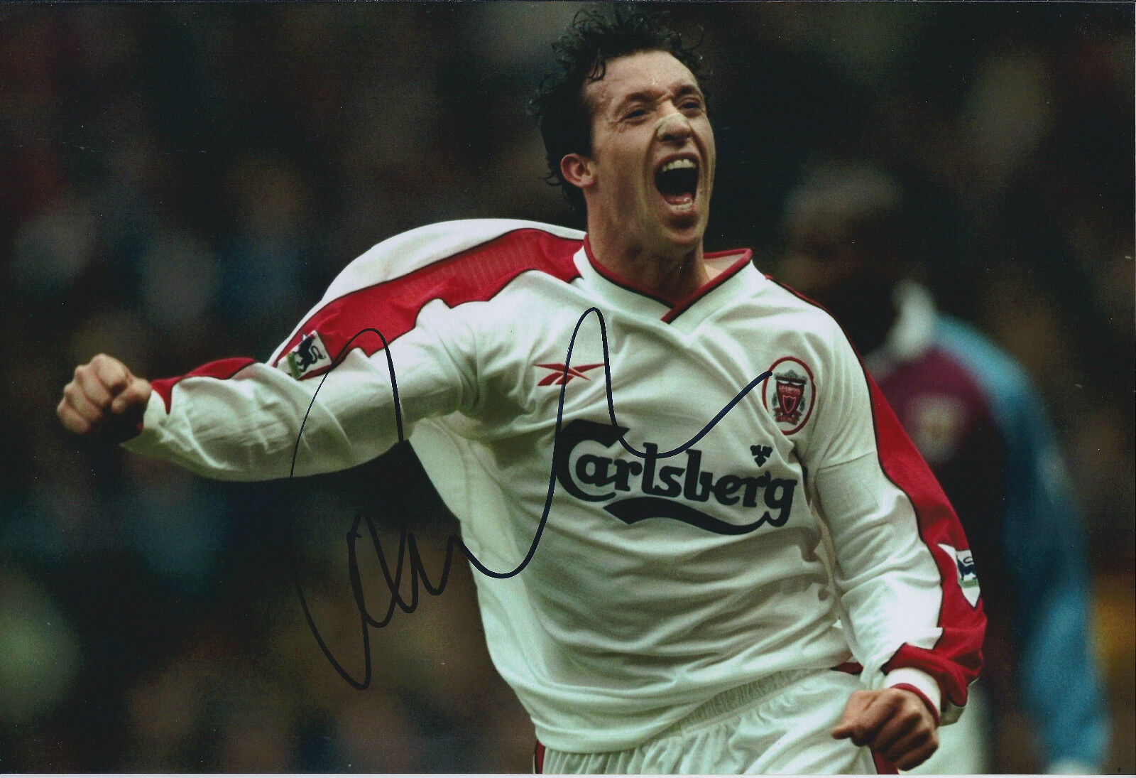 Robbie FOWLER Signed Autograph 12x8 Photo Poster painting AFTAL COA Liverpool Legend Striker