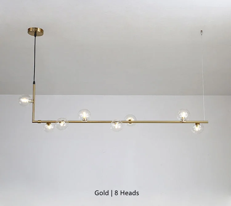 Gold Black Nordic Pendant Light Clear Glass Lampshade Hanging Lamp Dining Room Cafe Bar LED Pendant Lights Suspension Luminaire
