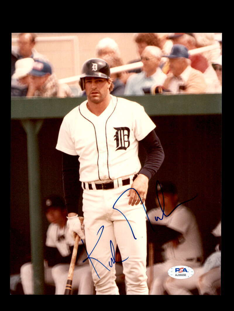 Kirk Gibson PSA DNA Coa Signed 8x10 Photo Poster painting Tigers Autograph 4