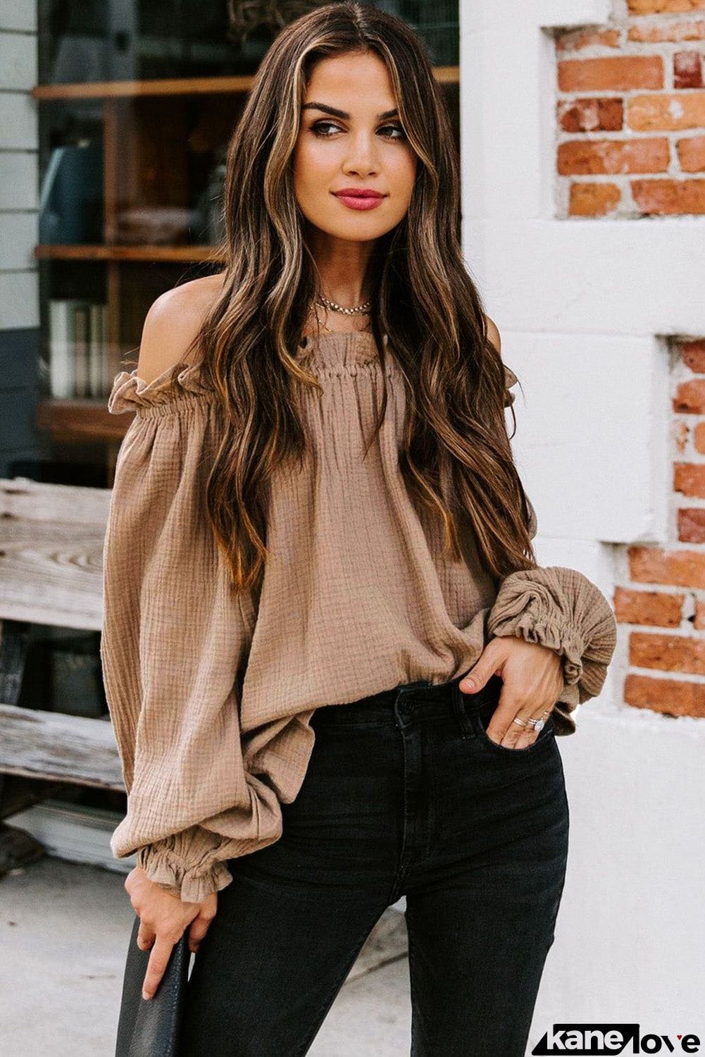 Off-the-shoulder Ruffle Top
