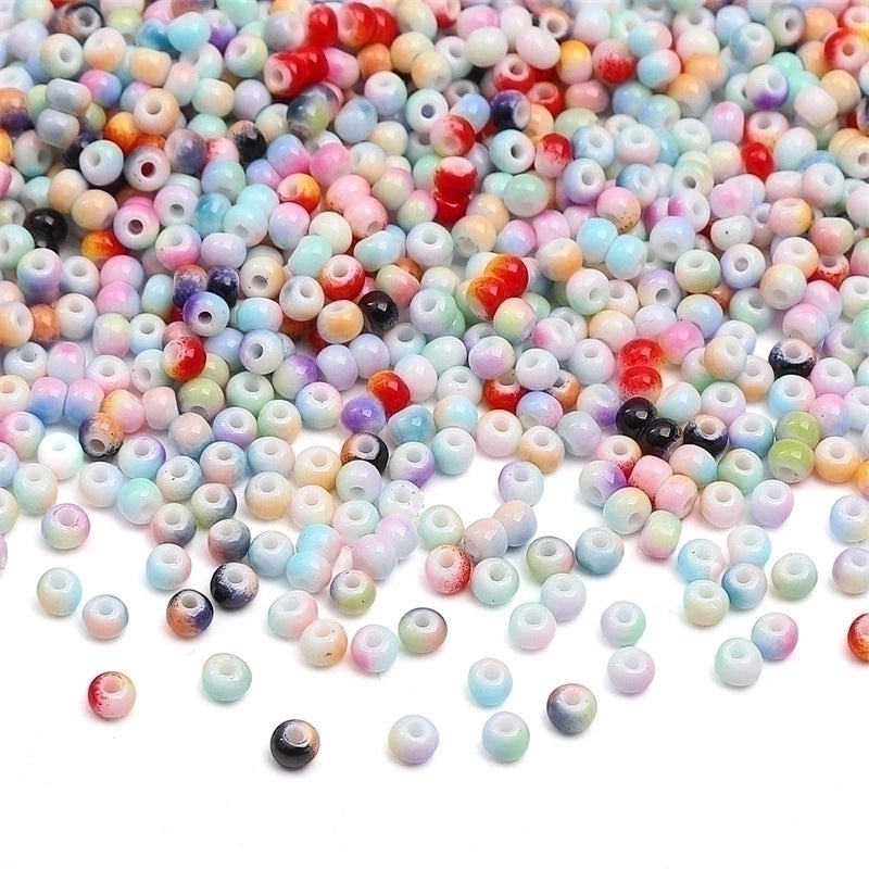 1 Set Glass Gradient Color Beads