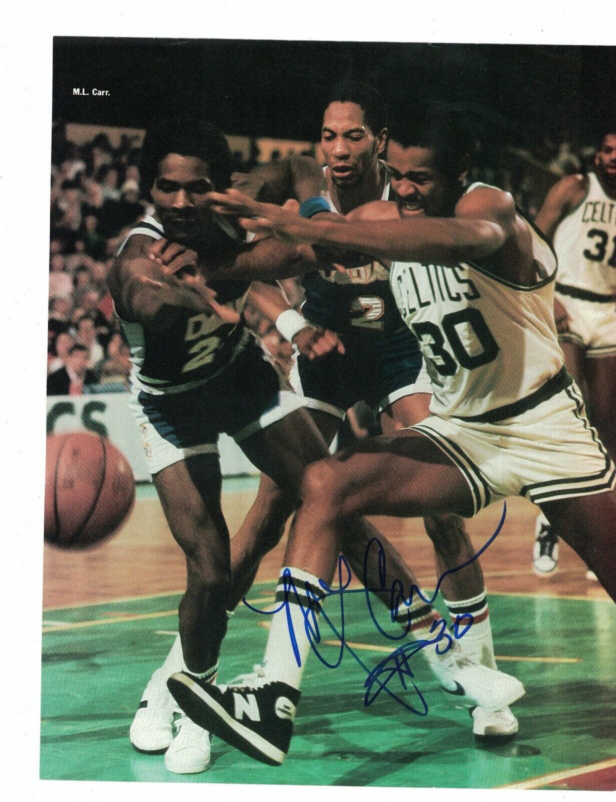 M.L. Carr Boston Celtics Signed 8 x 10