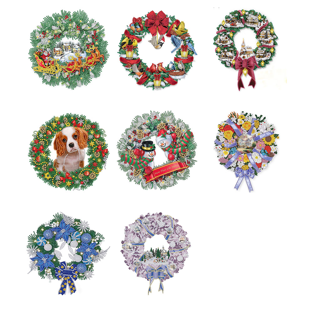 Special Shaped Diamond Painting Hanging Wreath Acrylic