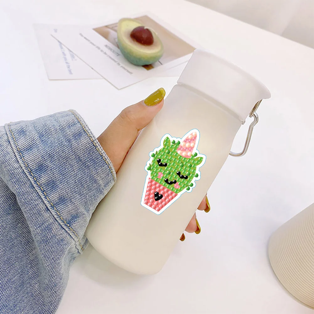 2pcs Diamonds Art Mosaic Stickers Paint by Numbers DIY Home Decor